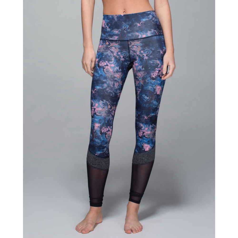 LULULEMON Leggings Women Size 2 XXS Blue If You're Lucky Pants Full-on Luxtreme
